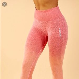 Gymshark Ombré coral seamless leggings size Small